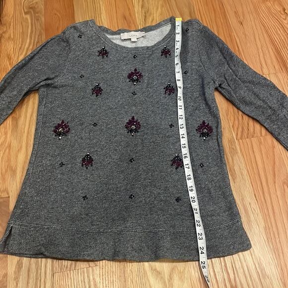 LOFT EMBELLISHED SWEATER size XS - Picture 3 of 7